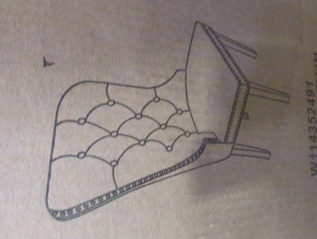Set of 2 Gray Dining Chairs with Studs
