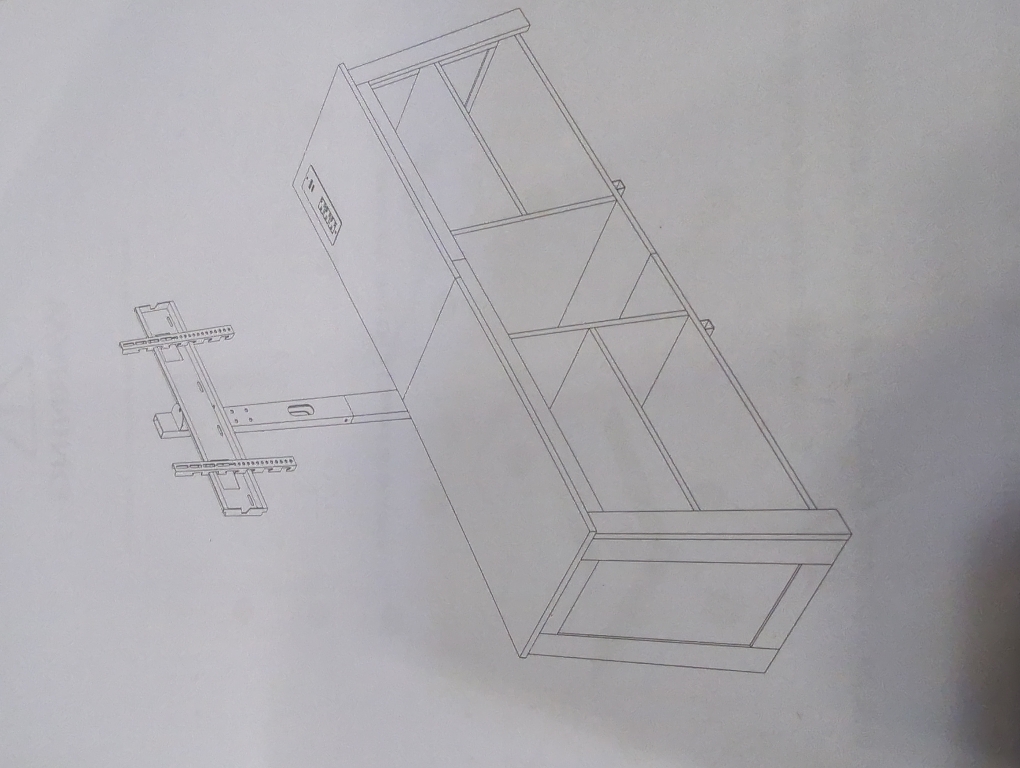 Black TV Stand With Ports and TV Mount
