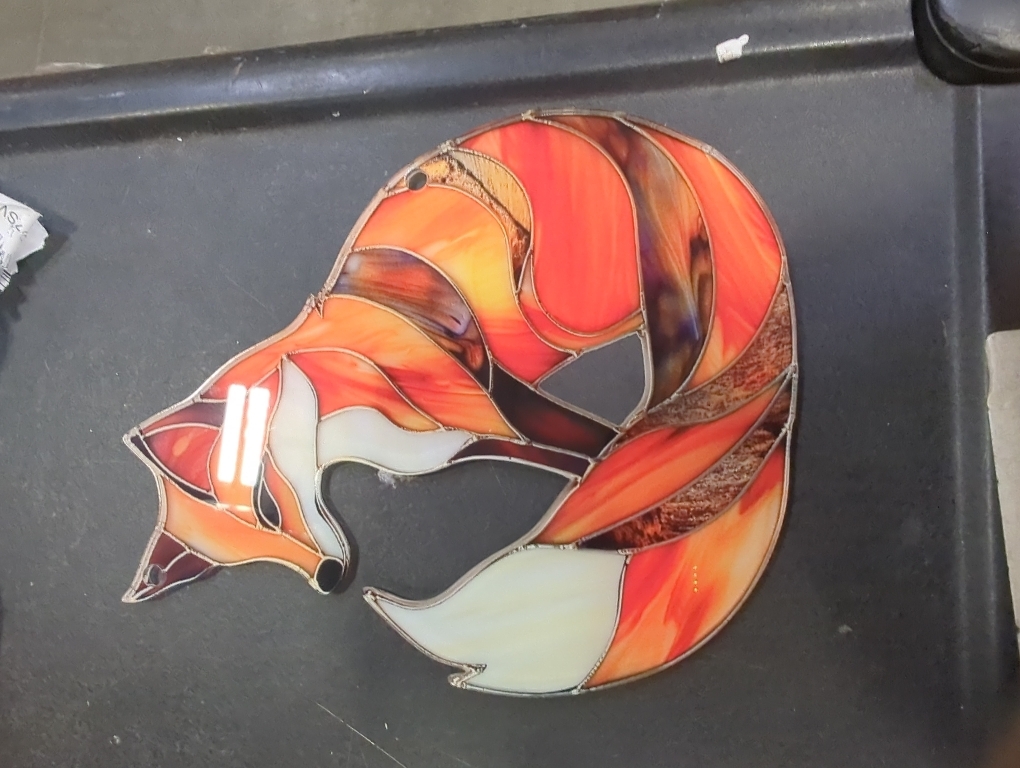 Fox Ornaments Decor for Window Hanging,Fox Lover Gifts for Women Men, Wild Animal Home Wall Room Decorations, Christmas 2D Flat Acrylic Ornamnet