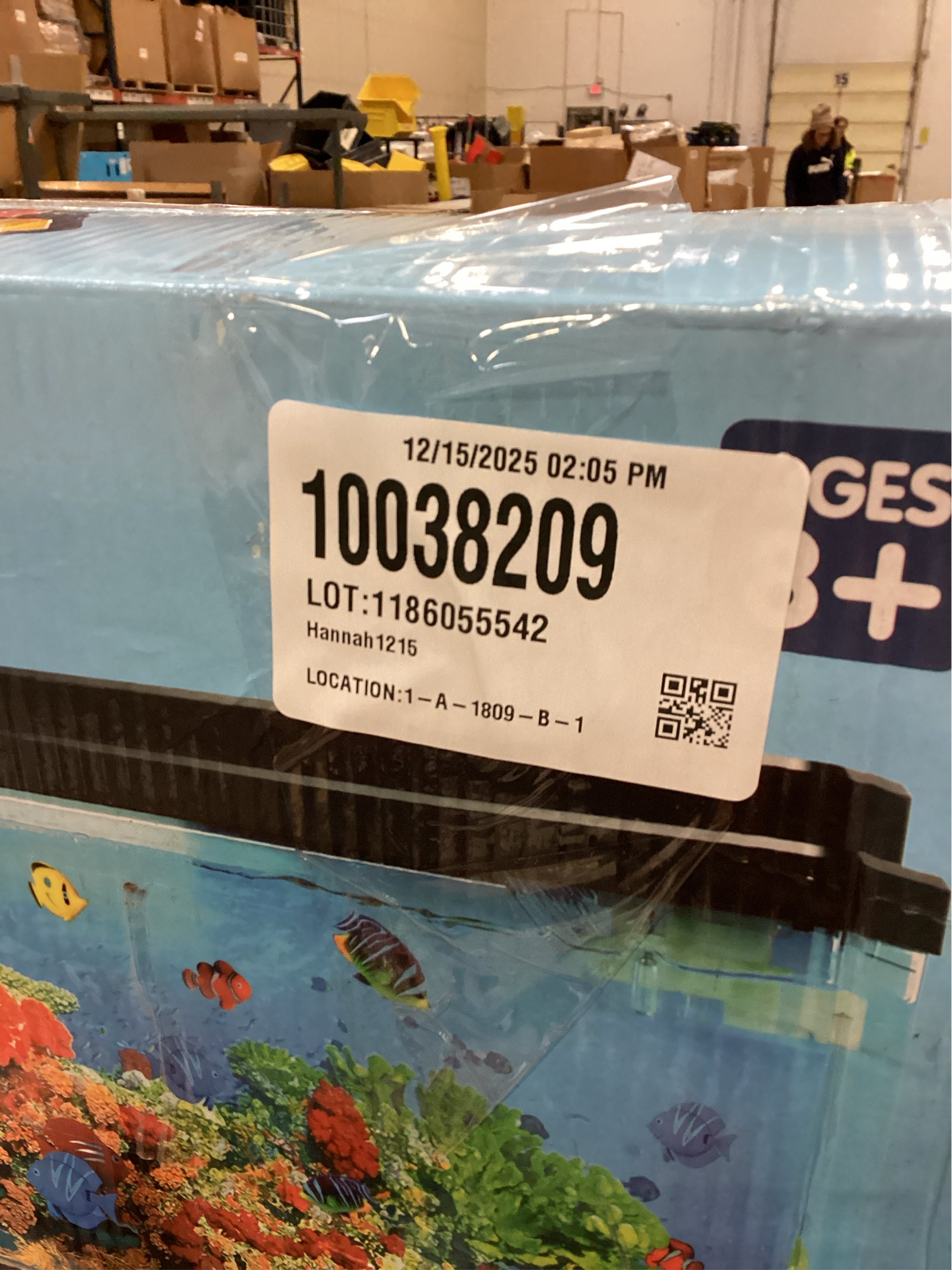 Artificial Fish Tank XL Virtual Ocean Toy in Motion Lamp - Office Desk Large Aquarium, Colorful LED Lights, Aquar, Artificial Fish, Turtles, Bubbles Tank with Moving Fish