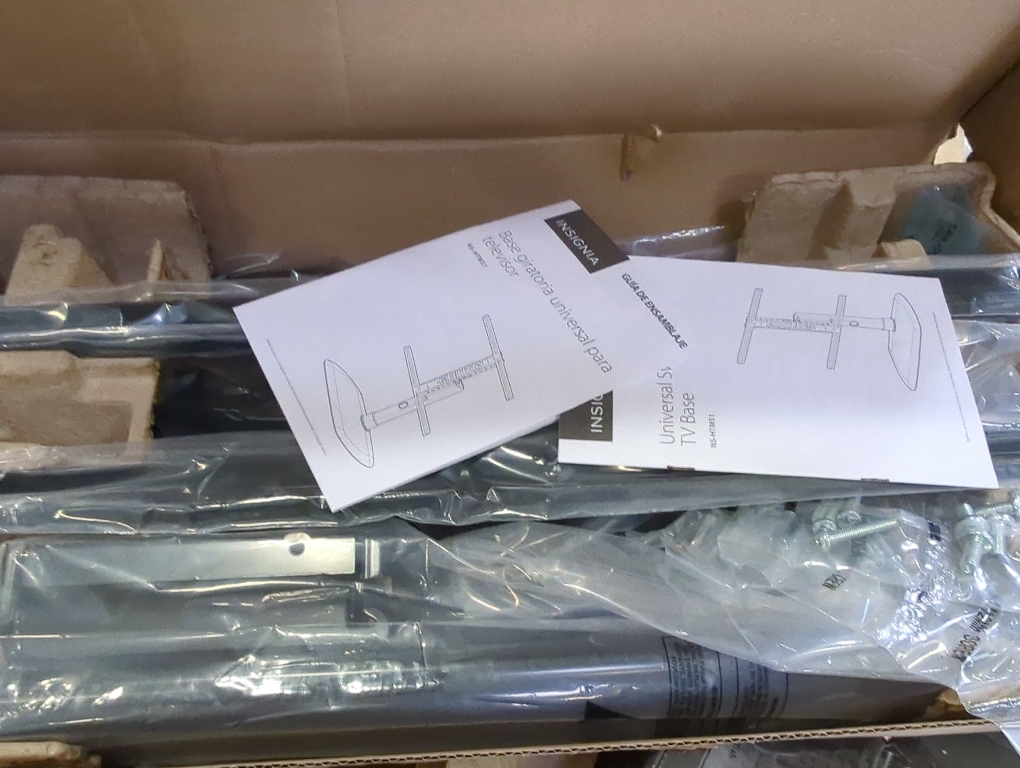 Insignia  - TV Stand for Most Flat-Panel TVs up to 65 - Black