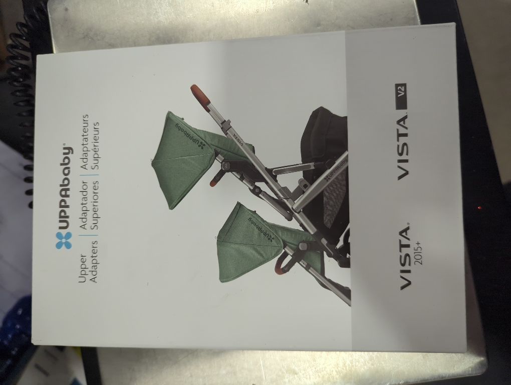 UPPAbaby Upper Adapter for Vista, Vista V2, and Vista V3 Strollers/ Compatible with Bassinet, Toddler Seat, Aria, Mesa V2, or Mesa Max Infant Car Seats / Quick   Secure Attachment / 1 Set