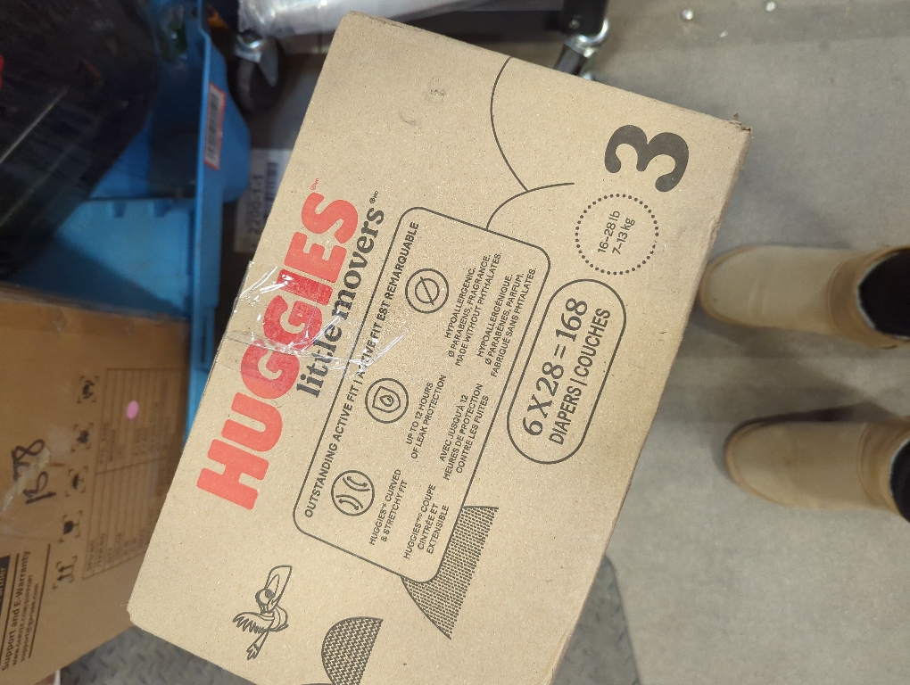 Huggies Little Movers Baby Diapers, Size 3 (16-28 lbs), 168 Ct (Select for More)