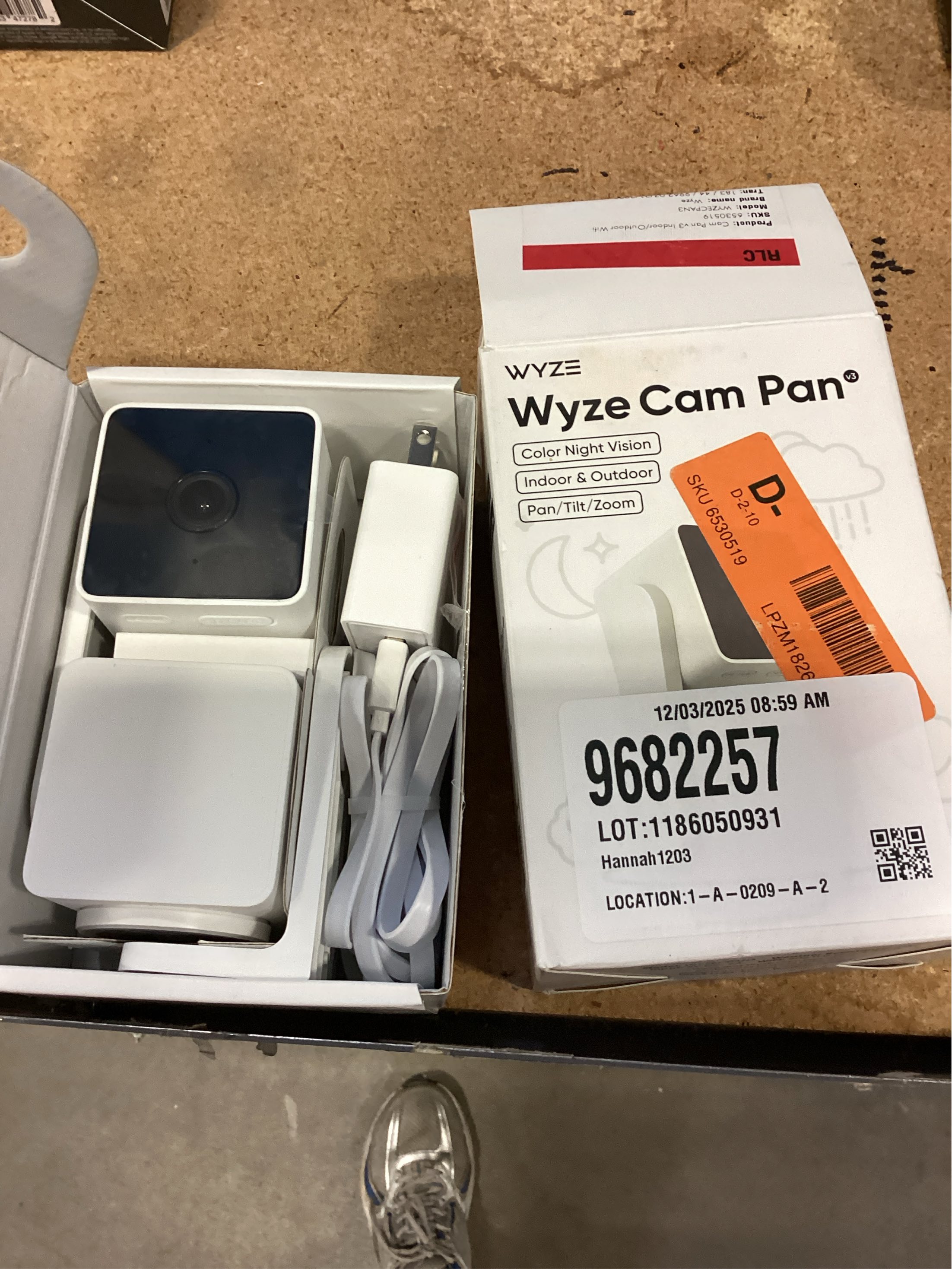 Pan V3 Wired Indoor/Outdoor 1080P HD Home Security Camera with Privacy Mode, Black