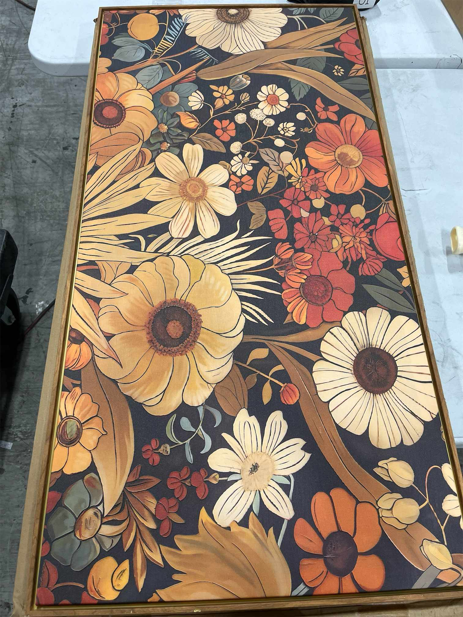 Aurlan Tropical Beach Sunset Framed Wall Art(16x24), 3PCS Coastal Ocean Island Canvas Artwork, Vintage Seascape Landscape Scenery Decor Prints for Office Home (Little Damaged; see the pictures)