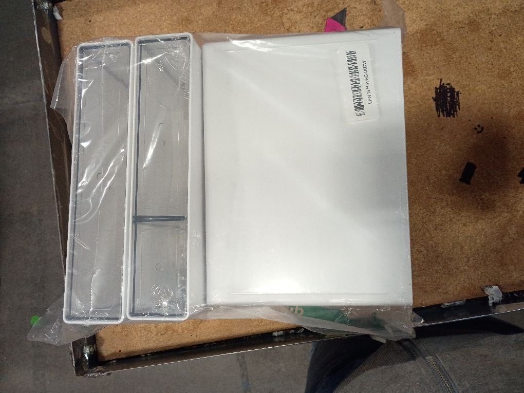 Desk Storage Organizer with 9 Drawers, 4 Tiers Stackable Desktop Craft Storage Drawers, Clear Storage Box Caddy for Stationary Makeup Jewelry Office Craft Supplies (White)