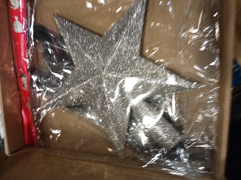 PRETYZOOM Christmas Tree Star Topper Holiday Decor Friendly Premium Plastic Star Ornament for Festive Xmas Party and Home Decoration