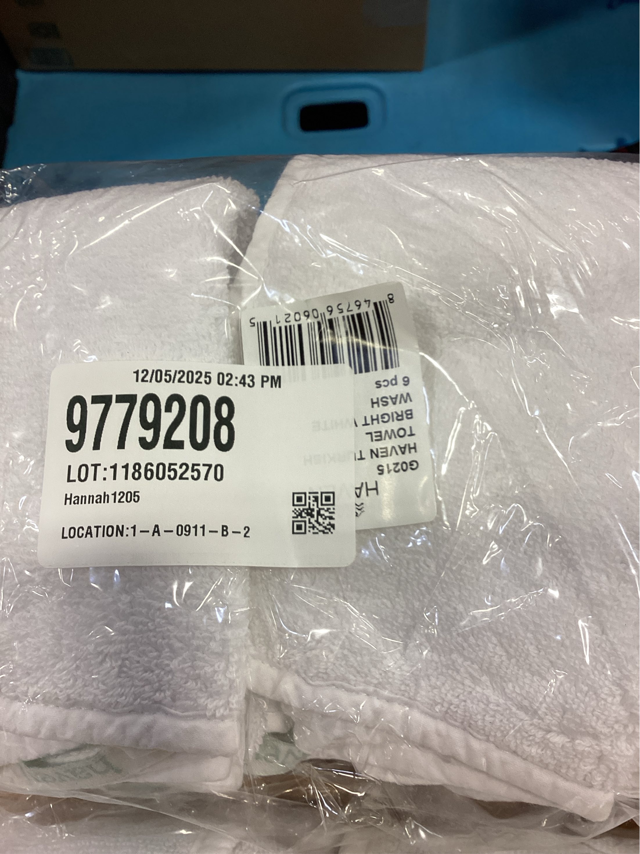 Haven Turkish Cotton Washcloth in Bright White PACK OF 6