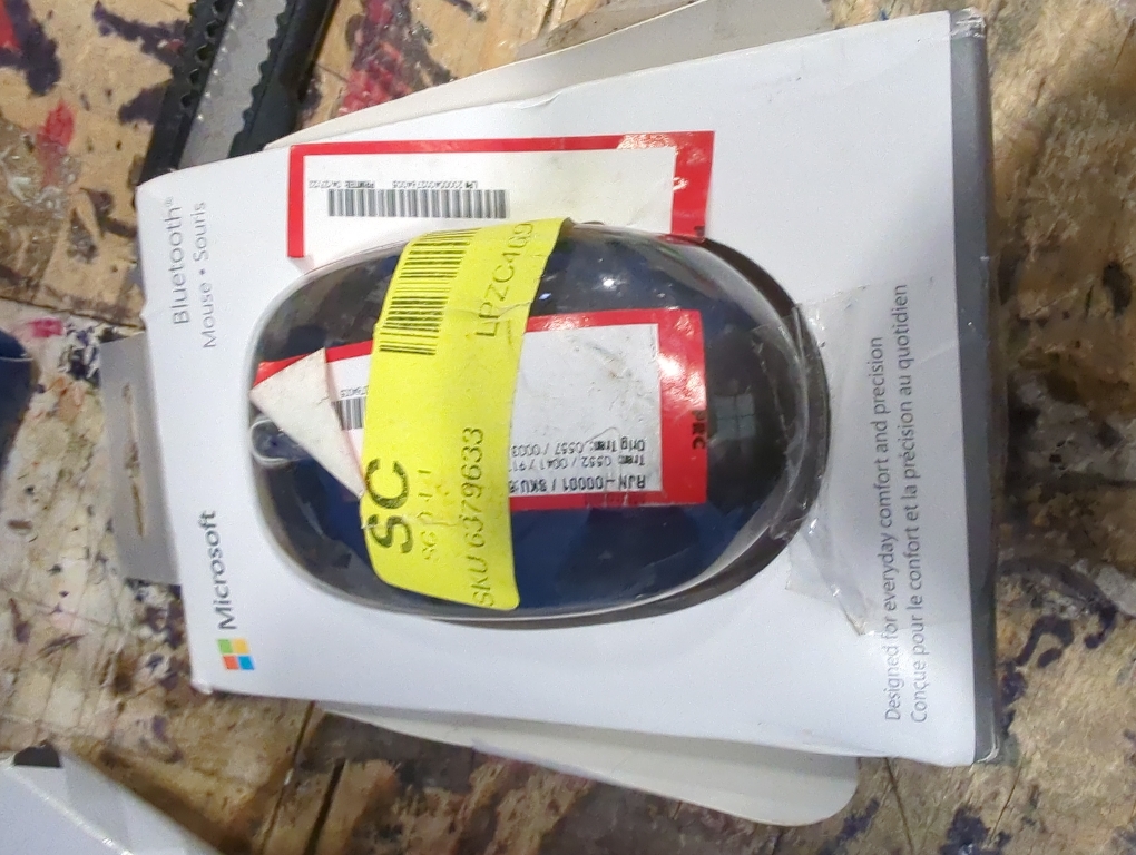 Microsoft RJN-00001 Bluetooth Mouse - Wireless - Bluetooth - 2.40 GHz - Matte Black - Blue