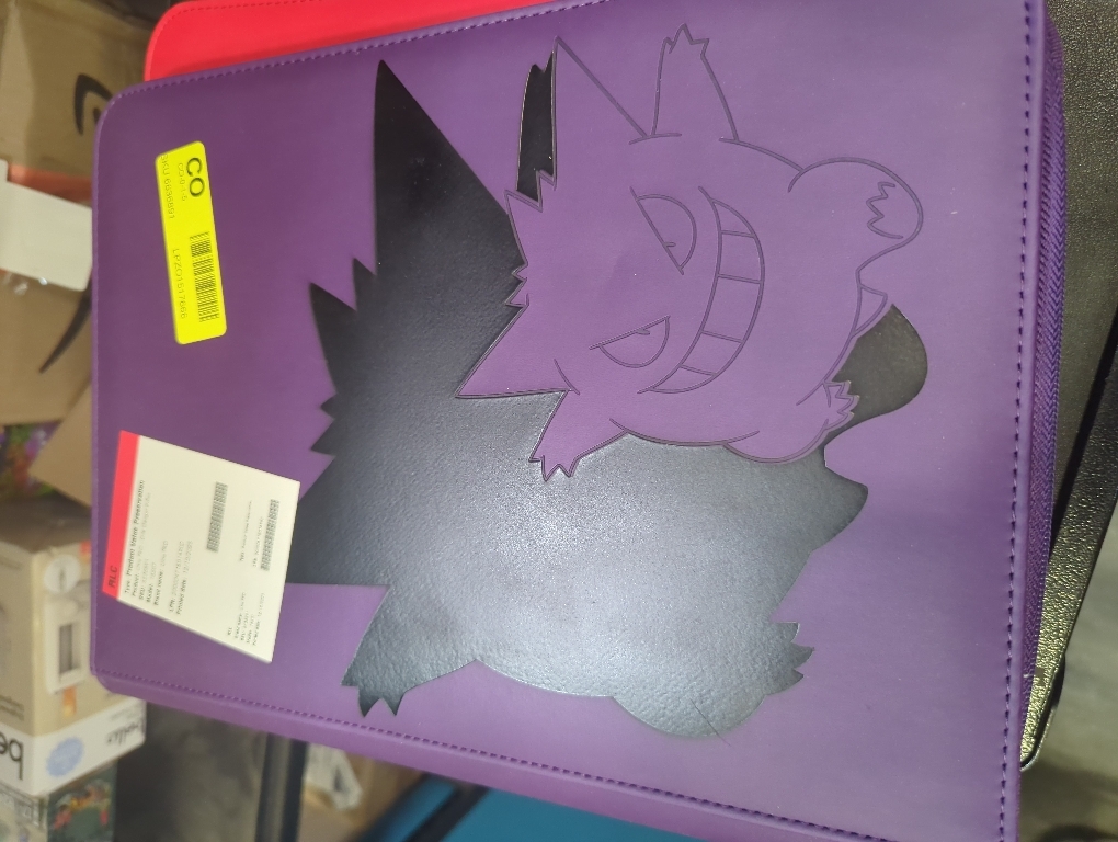 Ultra Pro Zippered PRO Binder 9-Pocket Pokemon Elite Series Gengar