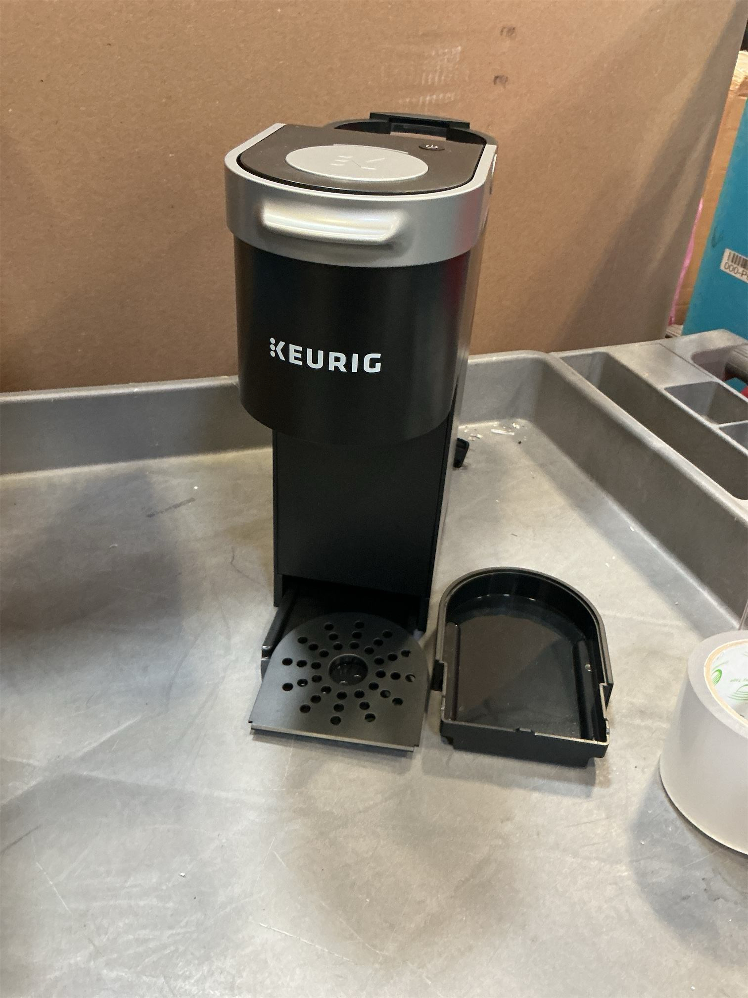 Keurig K-Mini Single Serve K-Cup Pod Coffee Maker, 6 to 12oz Brew size, with Cord Storage, Perfect for Small Spaces, Black ‼️has mild stains and may come with missing pieces ‼️