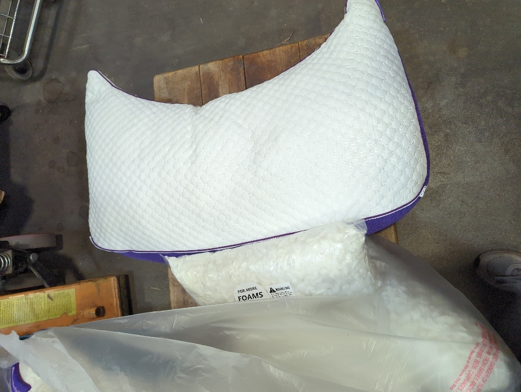 2 pillow ‼️HOMELAB Cooling Adjustable Crescent Memory Foam Pillow, Queen 29x19, 1 Pack