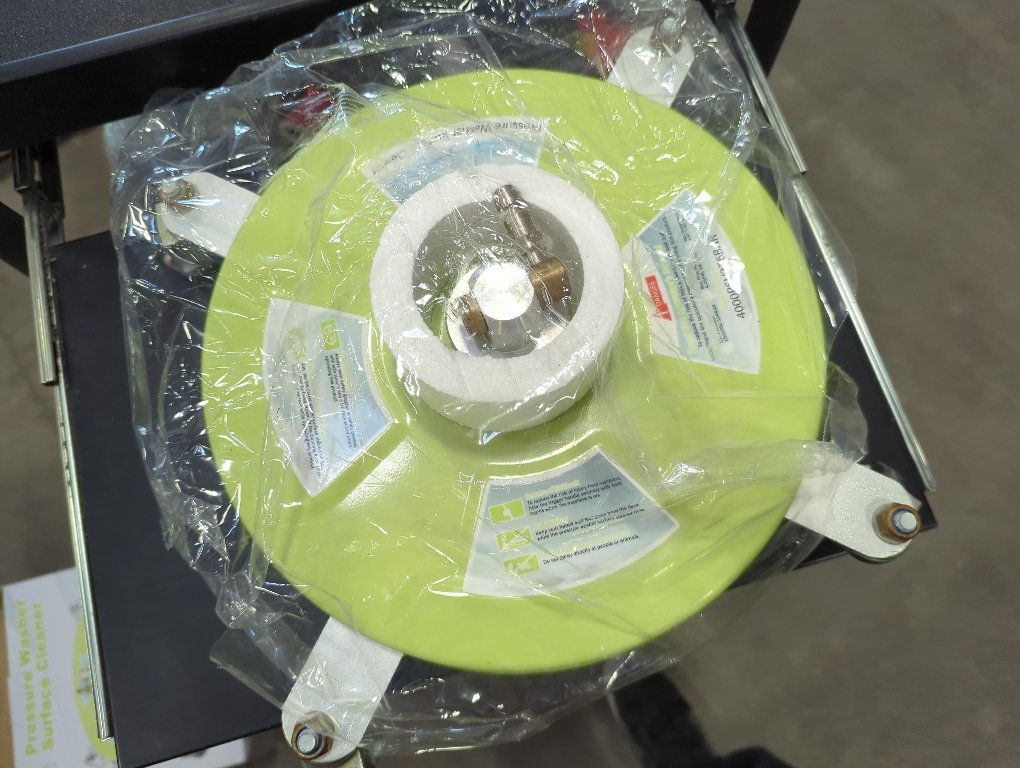 M MINGLE 14'' Pressure Washer Surface Cleaner Attachment, Driveway Power Washer Accessory with 2 Extension Wand, 1/4 Quick Connect, 4000 PSI