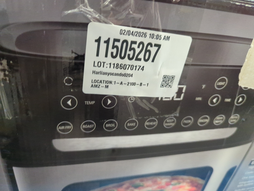 12.6-qt. Touchscreen Bella PRO Air Fryer Pizza Oven with Rotisserie in Stainless Steel