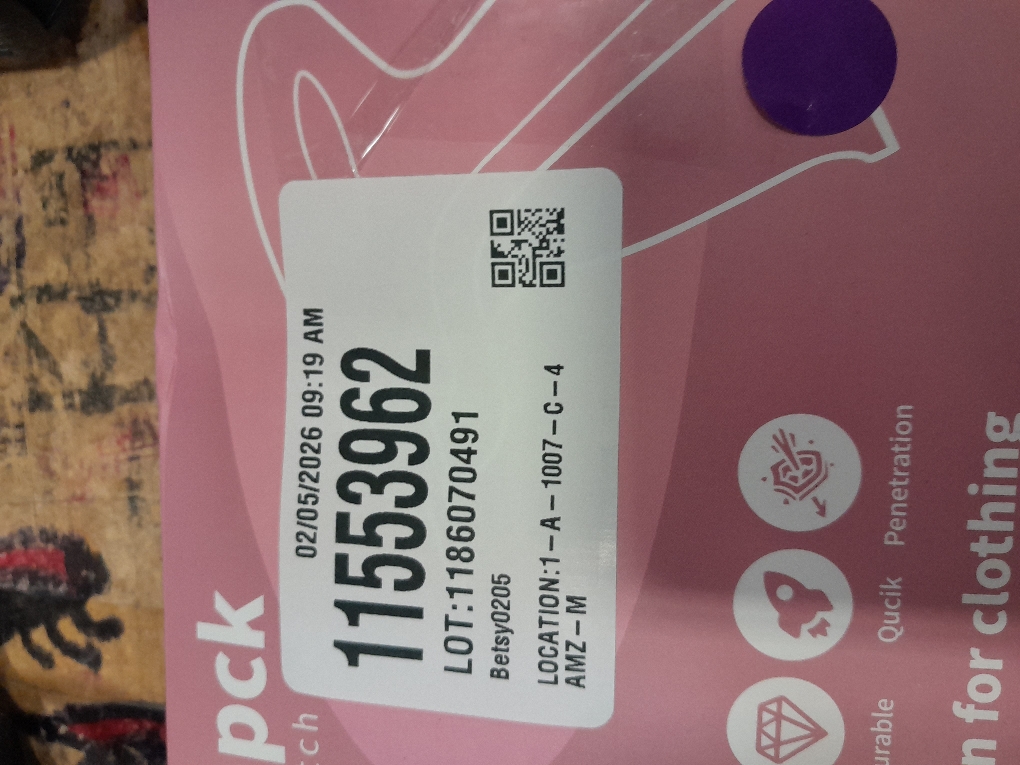 Stitch Gun for Clothes - Handheld Stitch Gun Quick Clothing Fixer - Tagging Gun - Includes 6 Needle, 1000 Black Fasteners & 1000 White Fasteners (Pink/Orange)