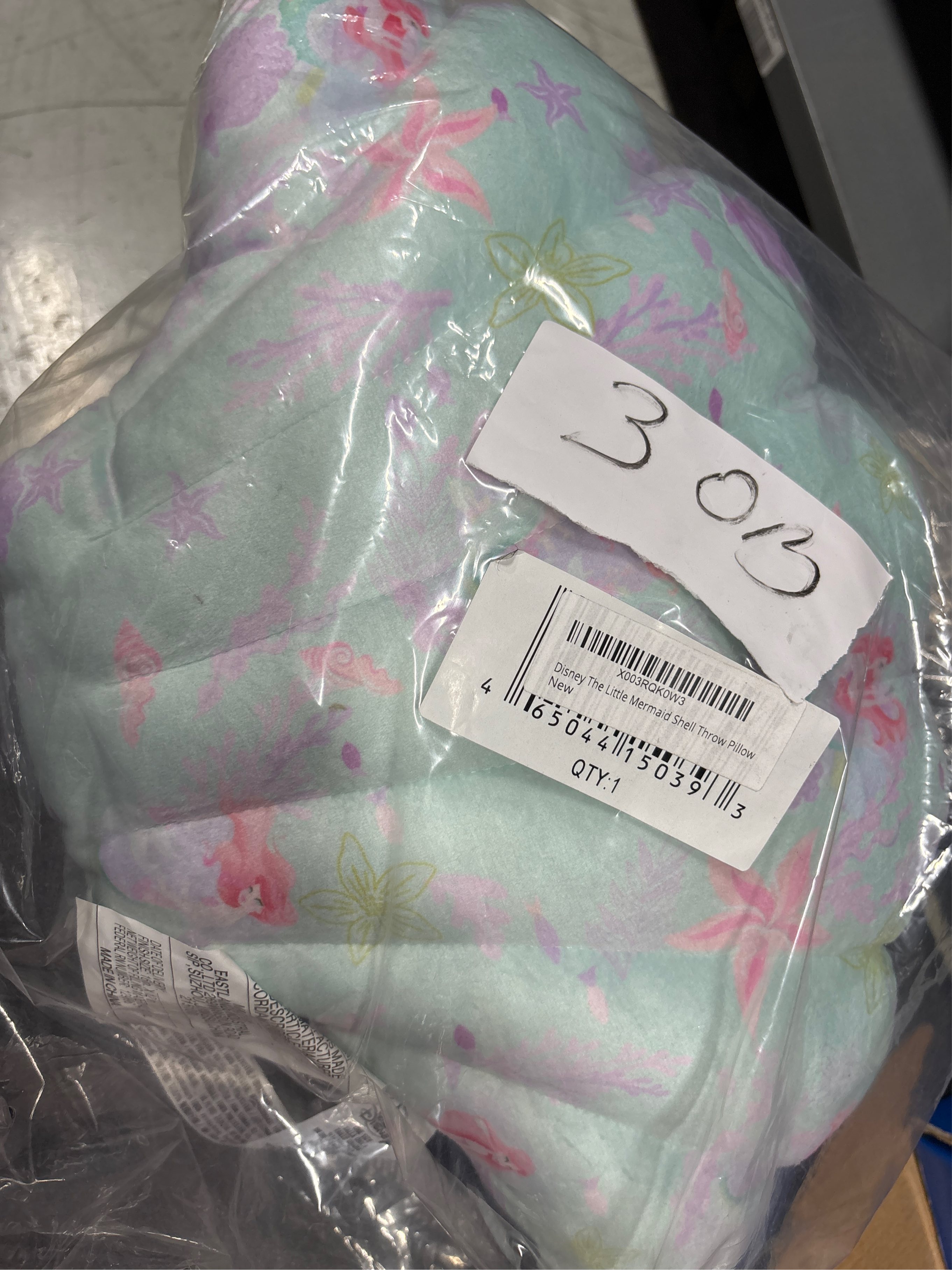 Disney The Little Mermaid Shell Throw Pillow