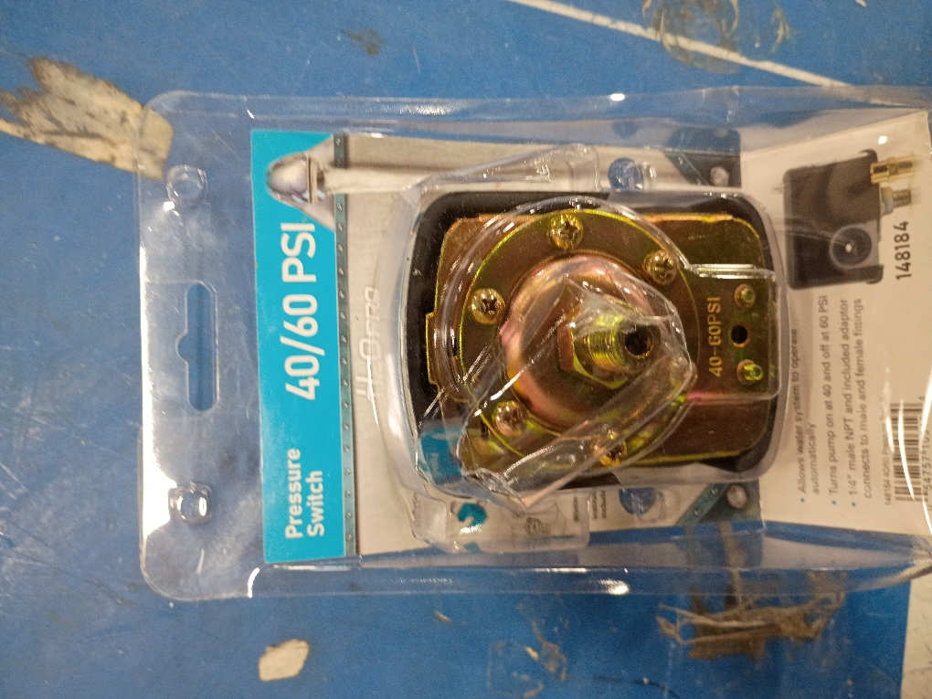 H2OPRO 40/60 -PSI Polyethylene Pressure switch