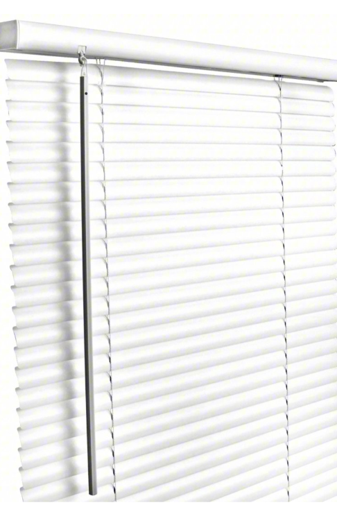 White Cordless 1 inch Vinyl Mini Blinds 31x72
