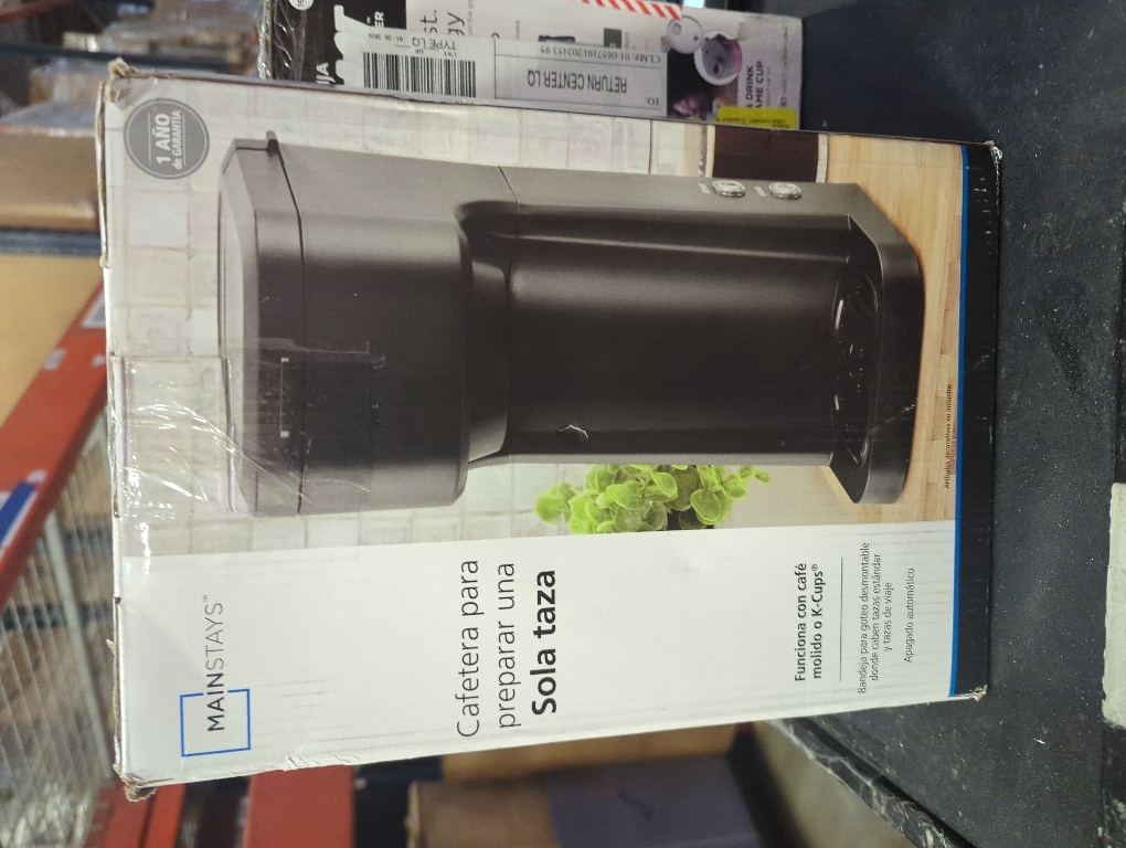 Compact Single Serve Dual Brew Coffee Maker - Compatible with Ground Coffee or K-Cups Pods | Adjustable Cup Size | Home & Office Coffee Brewer