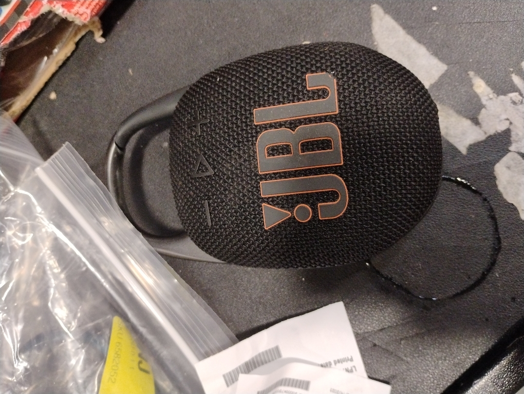 JBL Clip 5 - Ultra-Portable, Waterproof & Dustproof Bluetooth Speaker, Big JBL Pro Sound with Punchy bass, Integrated Carabiner, Up to 12 Hours of Play, Made in Part with Recycled Materials (Black)