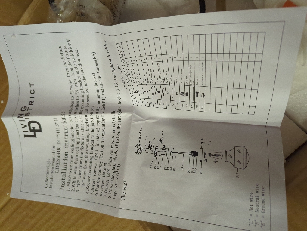 KAYYELAMP 1 Pcs Ceiling Light Conversion Pendant Light Connections Adjusted Wire Length Pearl Black Mini E26 Base Vintage Design Conversion Kit for E26 Ceiling Lamp Fixtures