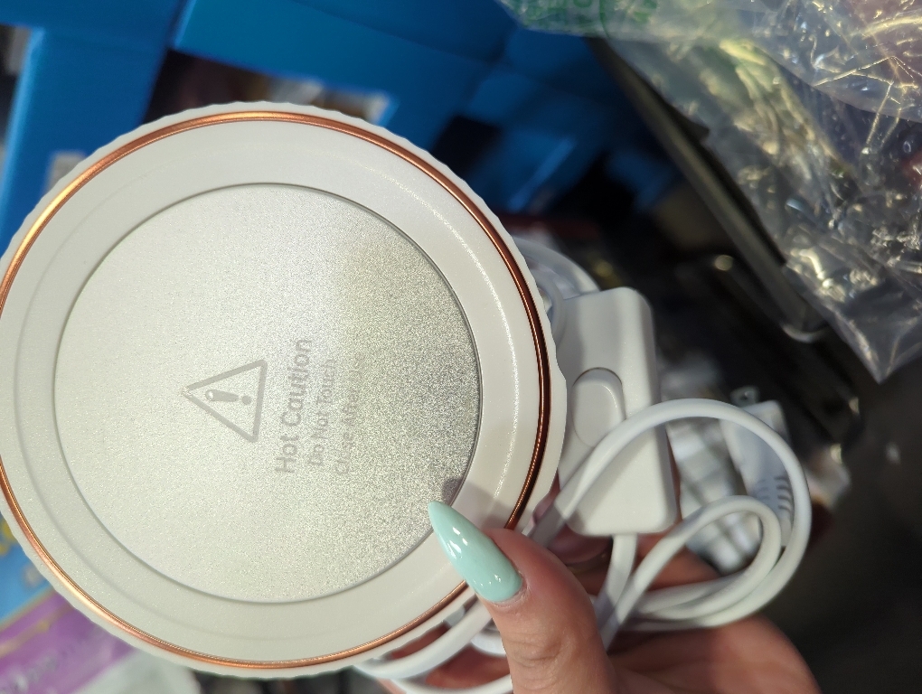 HouseGem Large Candle Warmer Plate - Coffee Cup Mug Warmer for Desk, Candle Melter, Electric Mug Heater for Beverages, Milk & Tea, Coffee Accessories Ideal Gifts Keep Cup Warm (White)