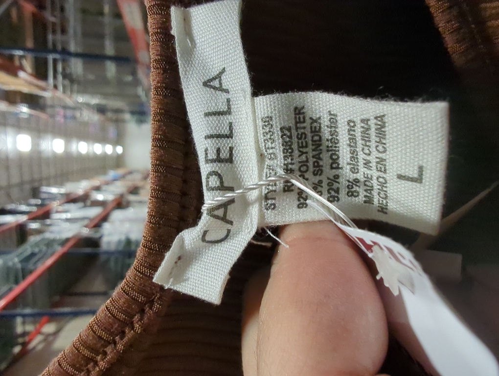 Size large Capella USA juniors crop top long sleeve