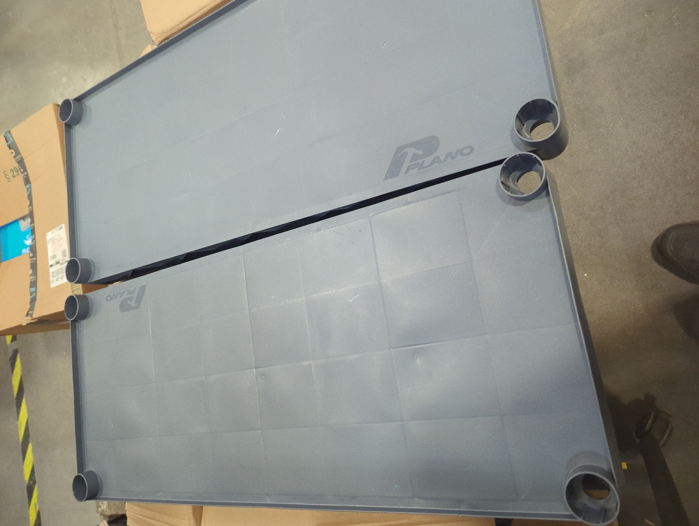 3 tier Grey shelf plastic