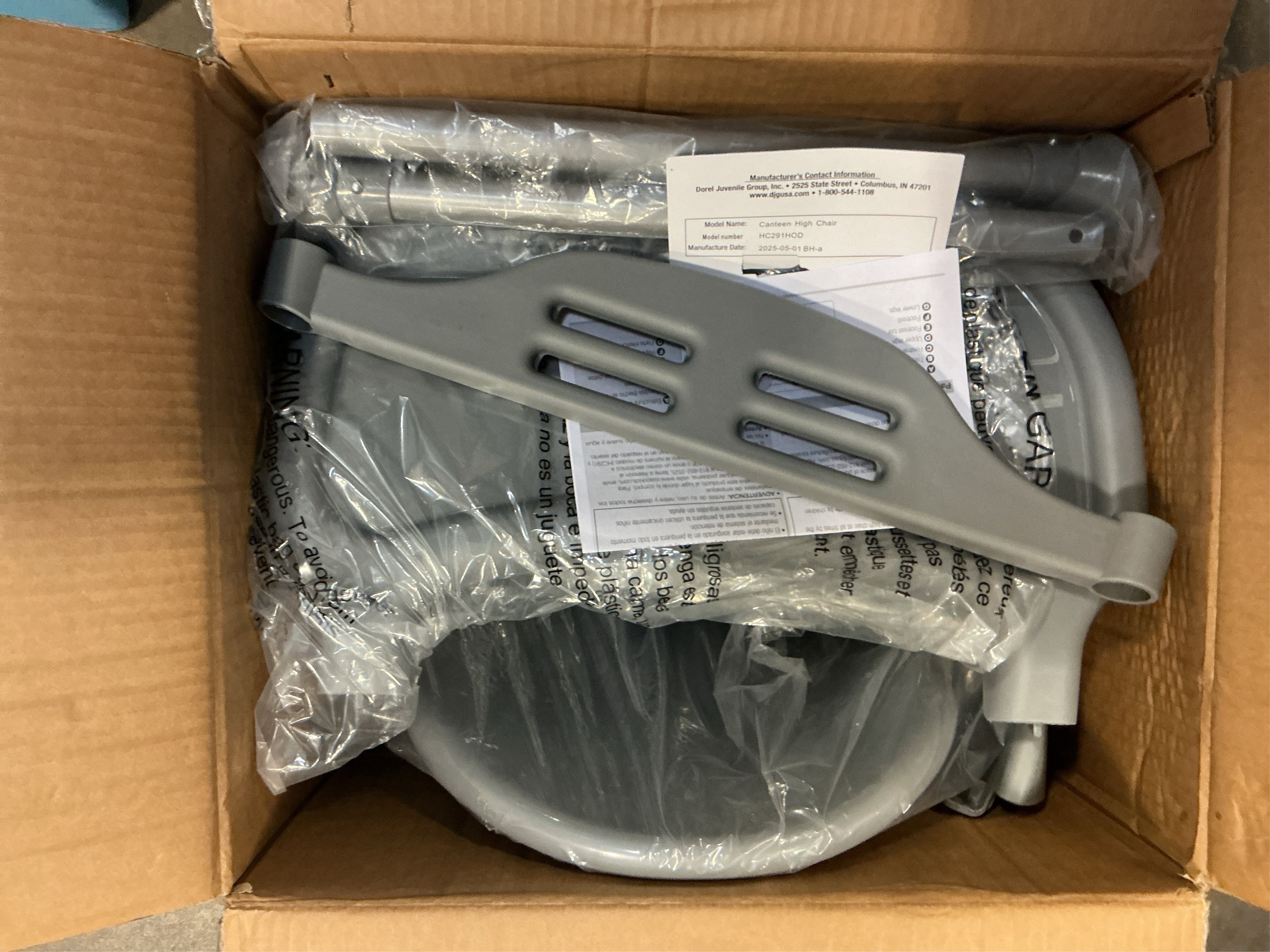 Cosco Kids' Canteen High Chair - Mono Gray