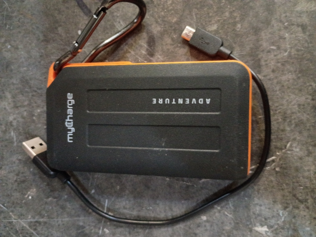 myCharge Portable Charger Waterproof USB C Power Bank Adventure, Rugged Outdoor External Battery Pack Backup (6700 mAh (Blue))