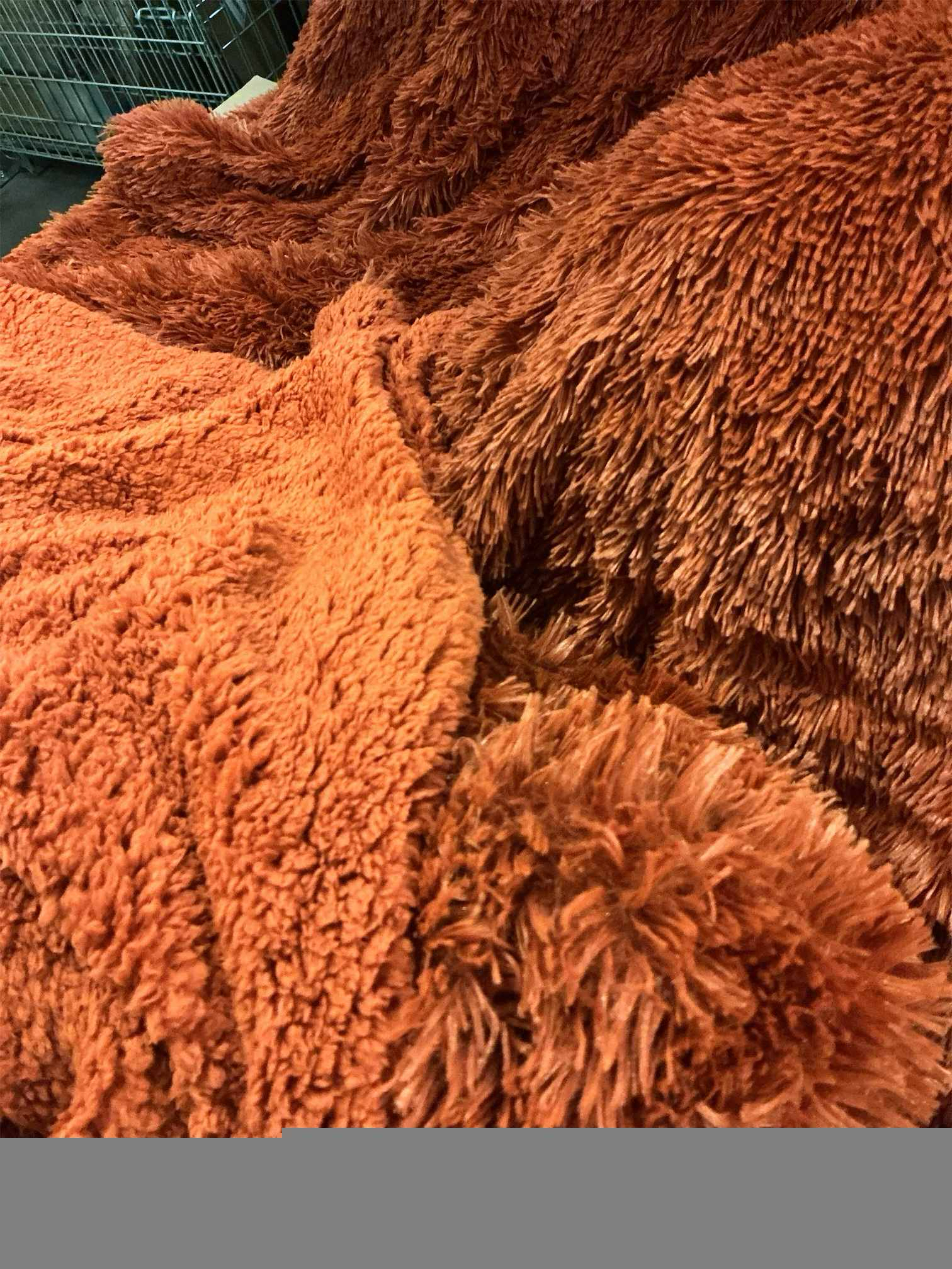 Bedsure GentleSoft Fluffy Burnt Orange Throw Blanket Fall Decorations for Home, Terracotta Blanket Fall Decor for Living Room, Soft Sherpa Fleece Fuzzy Faux Fur Plush Orange Gifts for Women, 50x60