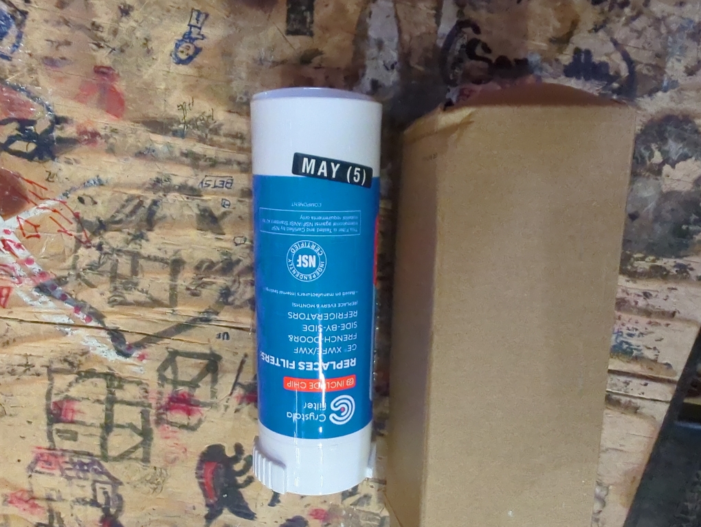 Crystala Filters Water Filter Compatible with XWFE (Built-in CHIP), Replacement for GE XWFE, XWF Refrigerator Water Filter Pack of 1