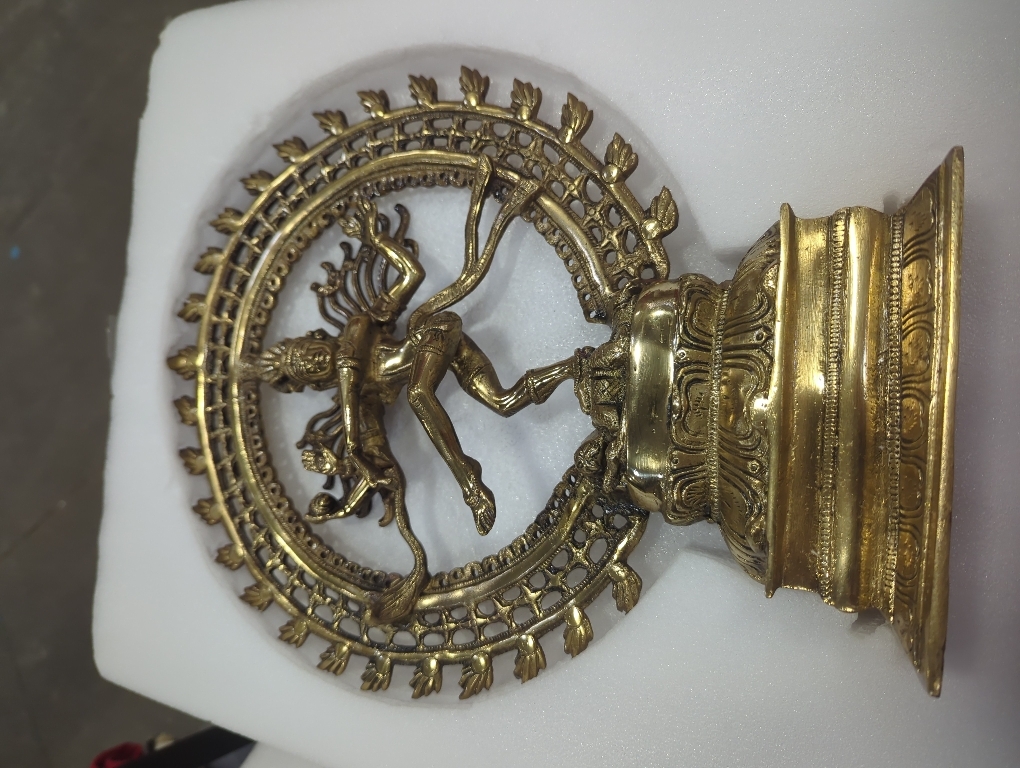 eSplanade Brass Natraj Statue Idol Sculpture Shiva - Nataraj The Lord of Dance Natrajan (17 Inches Big Size)