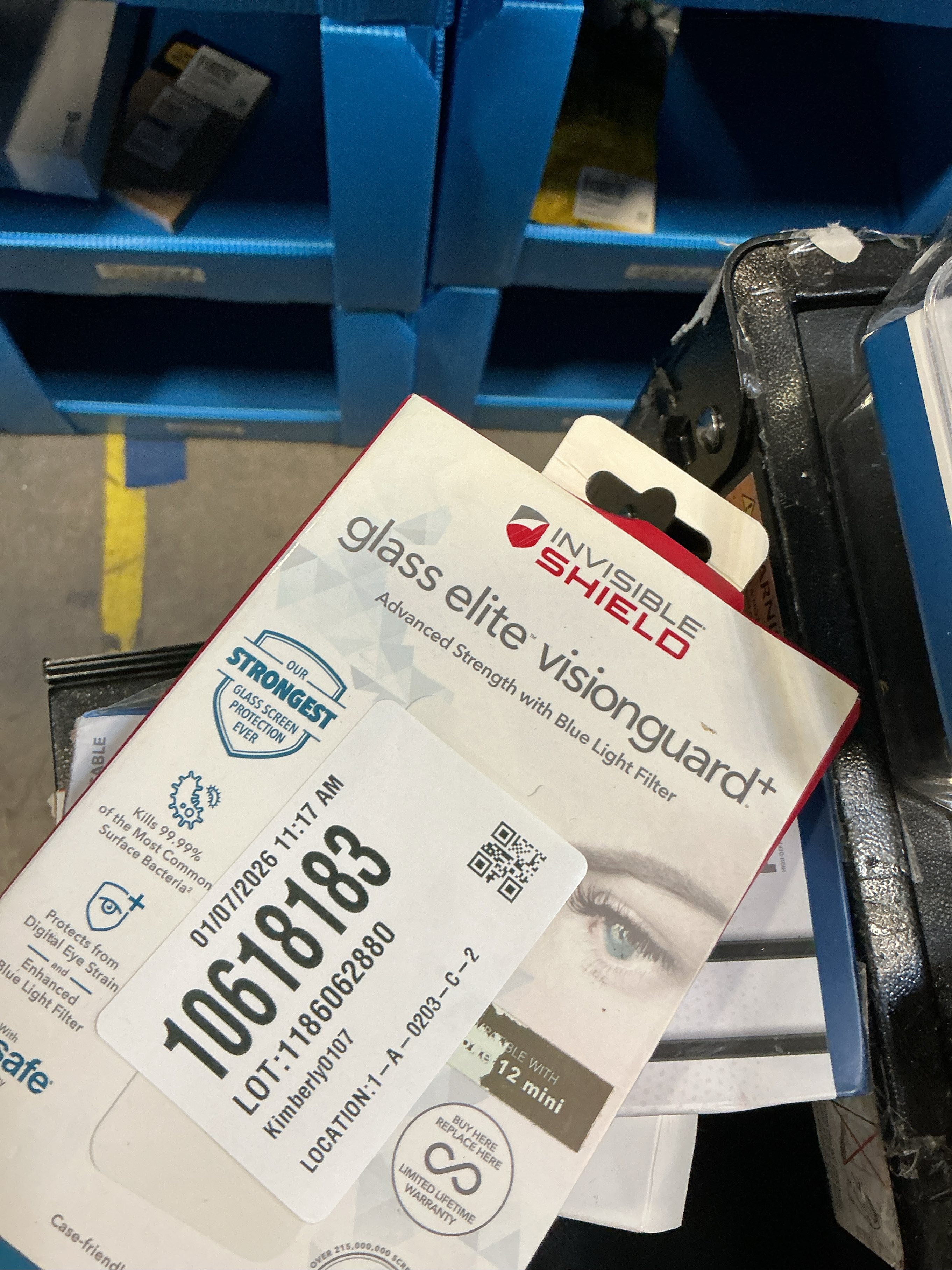 ZAGG - InvisibleShield® Glass Elite VisionGuard  Blue Light Filtering Screen Protector for Apple iPhone 12 Mini