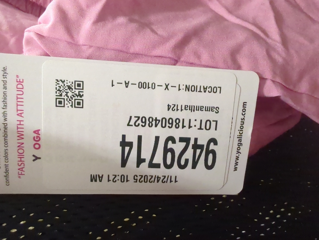 Yoga- lic-ious girls pink 2 piece set with shorts size s (7/8)