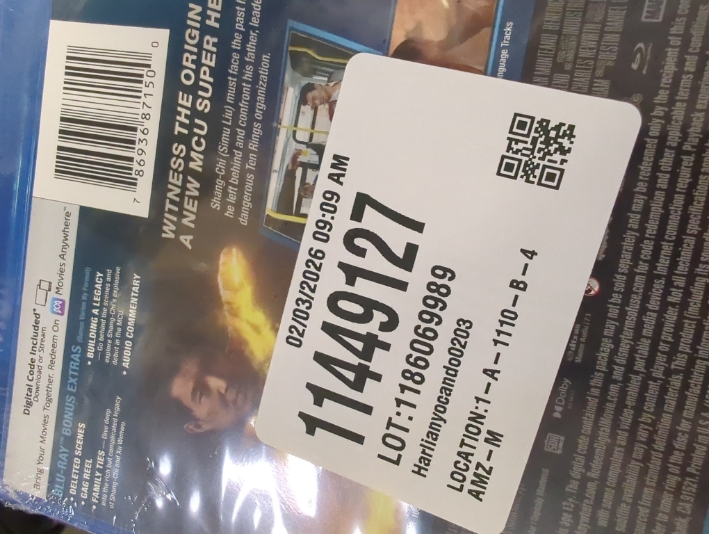 Shang-Chi and the Legend of the Ten Rings (Blu-ray   Digital Code)