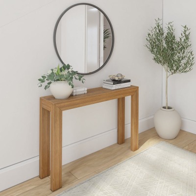 Console table 45.5 tan color