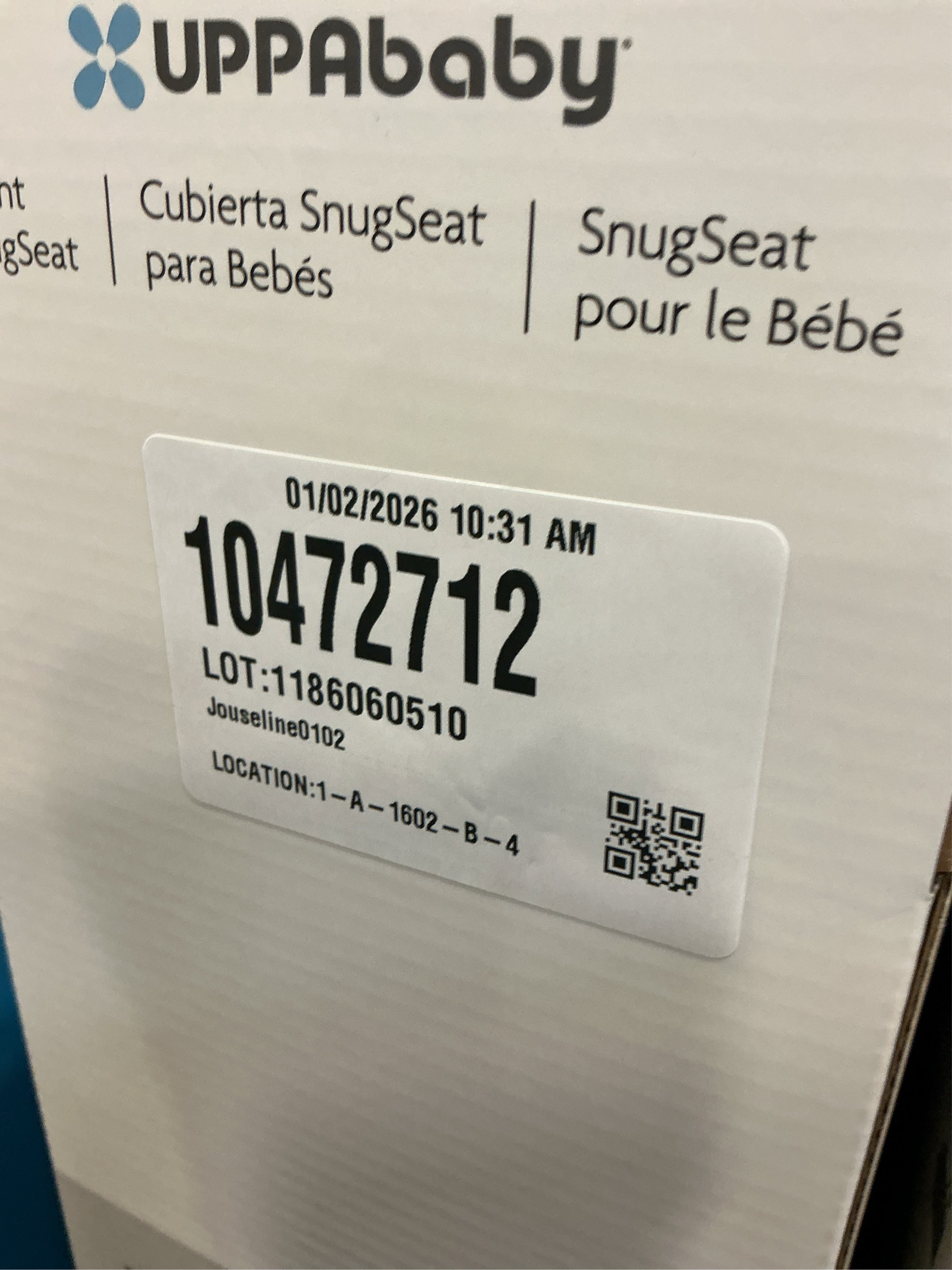 UPPAbaby® SnugSeat Infant Stroller Insert in Grey