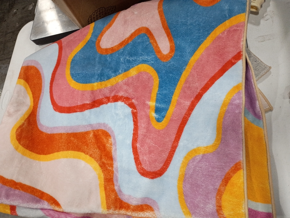 Vintage Abstract Small Area Rug 5 x 7Hippie Aesthetic Groovy Striped Cute Bathroom Rug Non-Slip Colorful Orange and Blush Washable Throw Rug for Kitchen Entryway Indoor Doormat