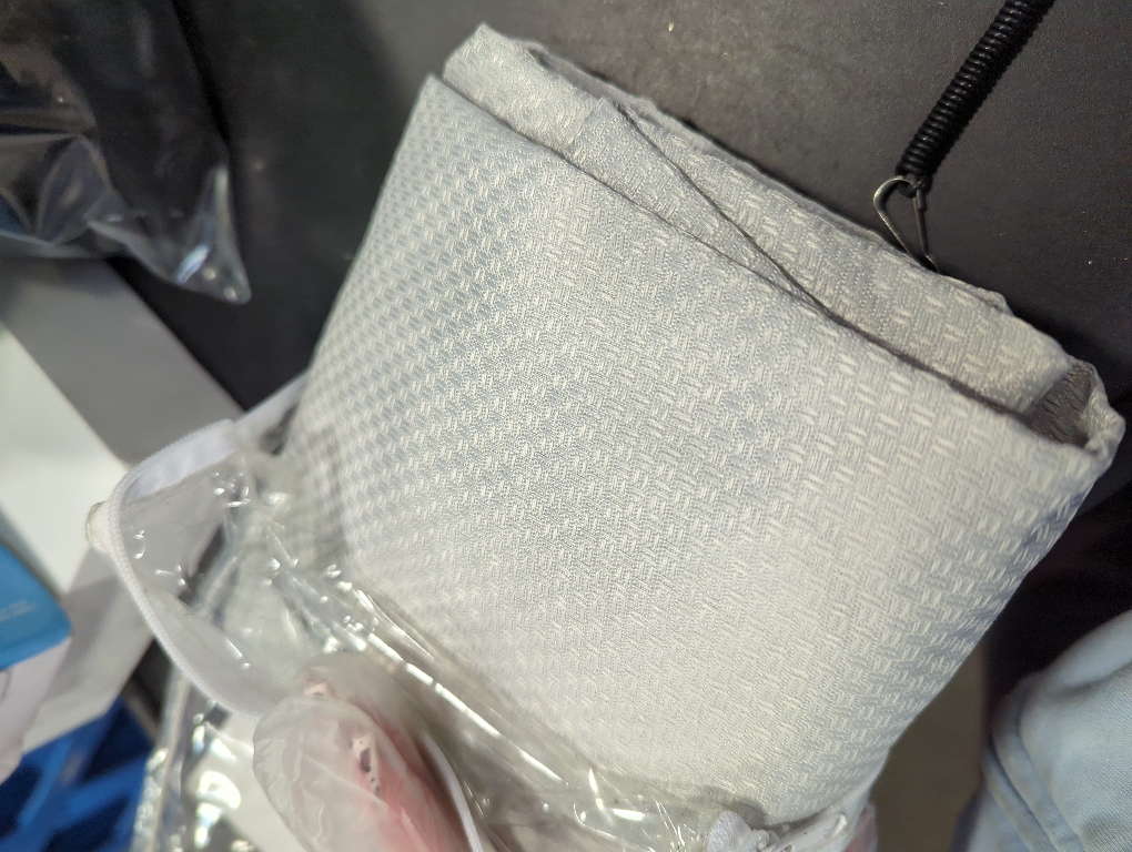 Almond Milk Solid Polyester 42 in. W x 84 in. L Grommet Blackout Curtain Panel