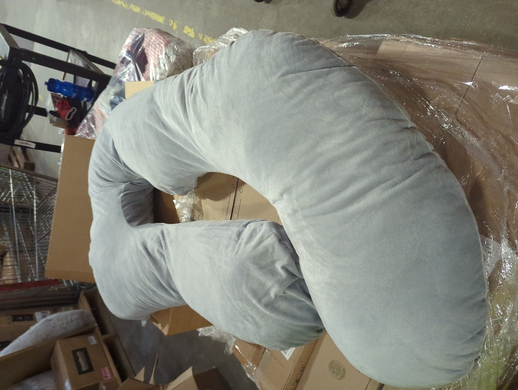 Momcozy Pregnancy Pillows for Sleeping, U Shaped Full Body Maternity Pillow with Removable Cover - Support for Back, Legs, Belly, HIPS for Pregnant Women, 57 Inch Pregnancy Pillow for Women, Grey