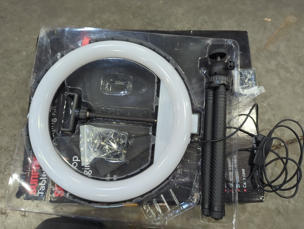 Sunpak - 12  Bi-Color Tabletop or Handheld Vlogging Kit with Bluetooth Remote for Smartphones and Compact Cameras