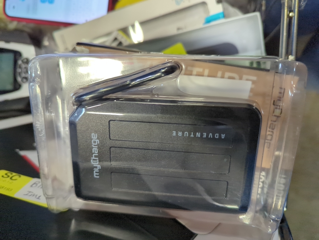 myCharge Portable Charger Waterproof USB C Power Bank Adventure, Rugged Outdoor External Battery Pack Backup (6700 mAh (Blue))