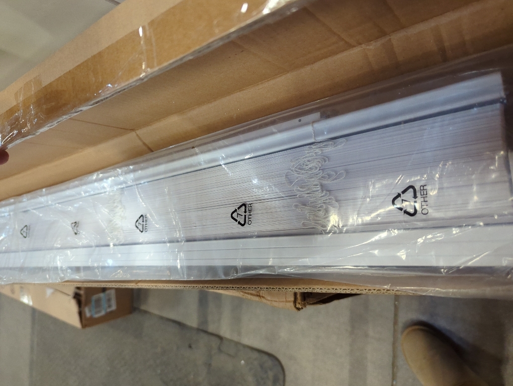 LOTUS & WINDOWARE Cordless 1 Aluminum Mini Blind 46 Wide x 60 Long, White, Room Darkening Metal Indoor Window Blinds for Home and Office