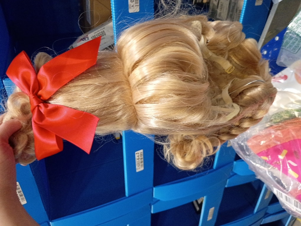 Dr. Seuss The Grinch Cindy Lou Who Wig for Girls, Blonde Movie Character Wig, Christmas Braid Hairstyle
