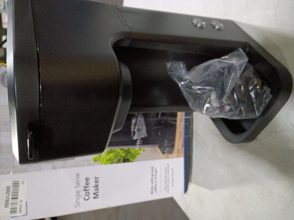 Mainstays Black Matte Dual Brew Coffee Maker, Single Serve, Auto Shutoff, 14 oz Reservoir