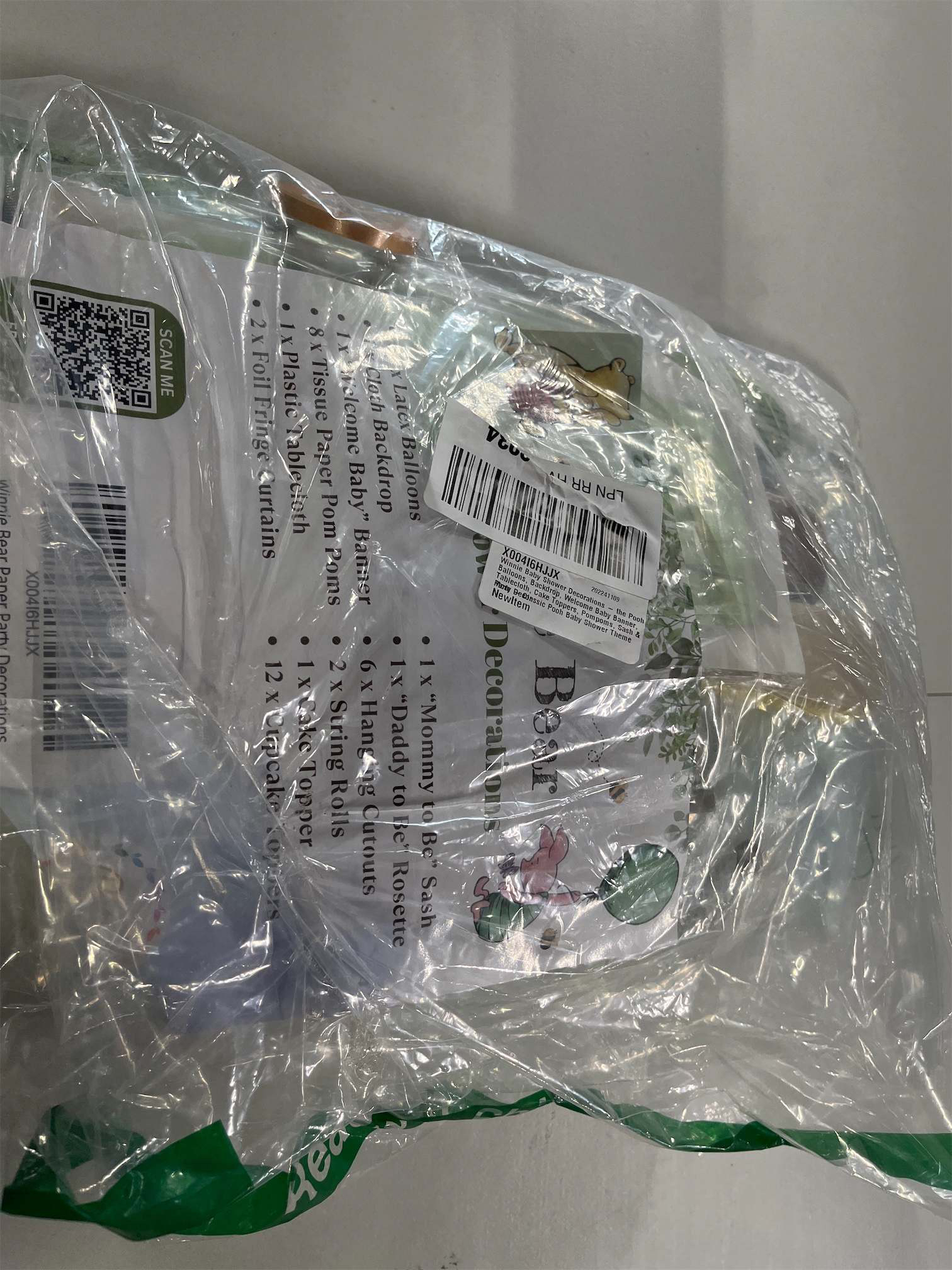 Winnie Baby Shower Decor