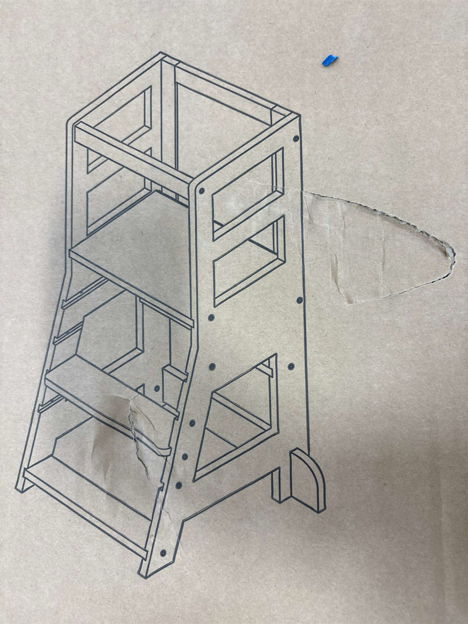 Kids Kitchen Step Stool, Toddler Standing Tower for Kitchen, Step Stool for Kid's Adjustable Height Learning Stool, Removable Anti Drop Safety Rail Stool for Bedroom, Bathroom, White