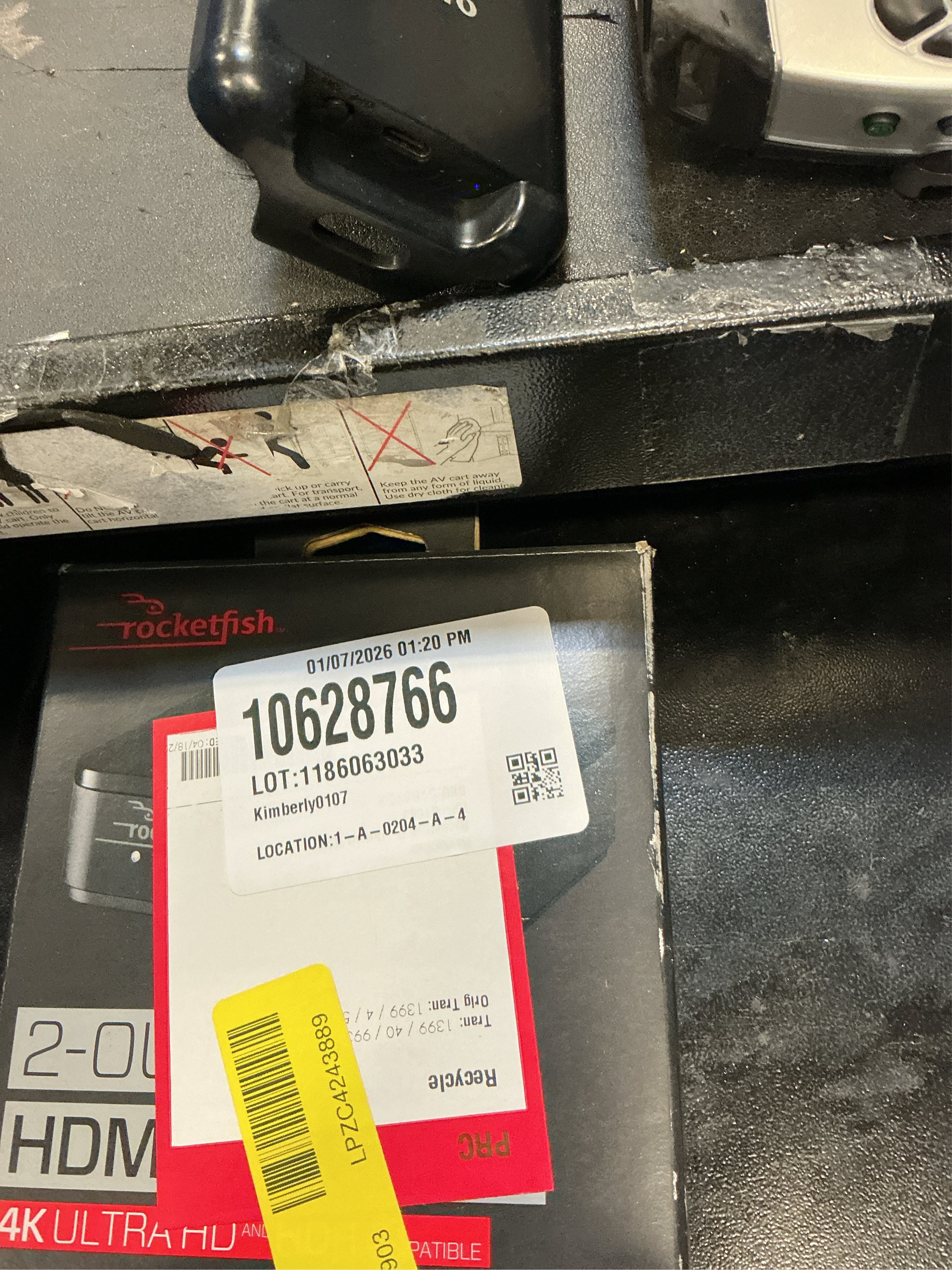 Rocketfish 2-Output HDMI Splitter with 4K at 60Hz and HDR Pass-Through - Dual HDMI Splitter with Easy Setup - HDMI Splitter Output Supports 2 HDMI Displays - Splitter with 4k & HDR Compatibility