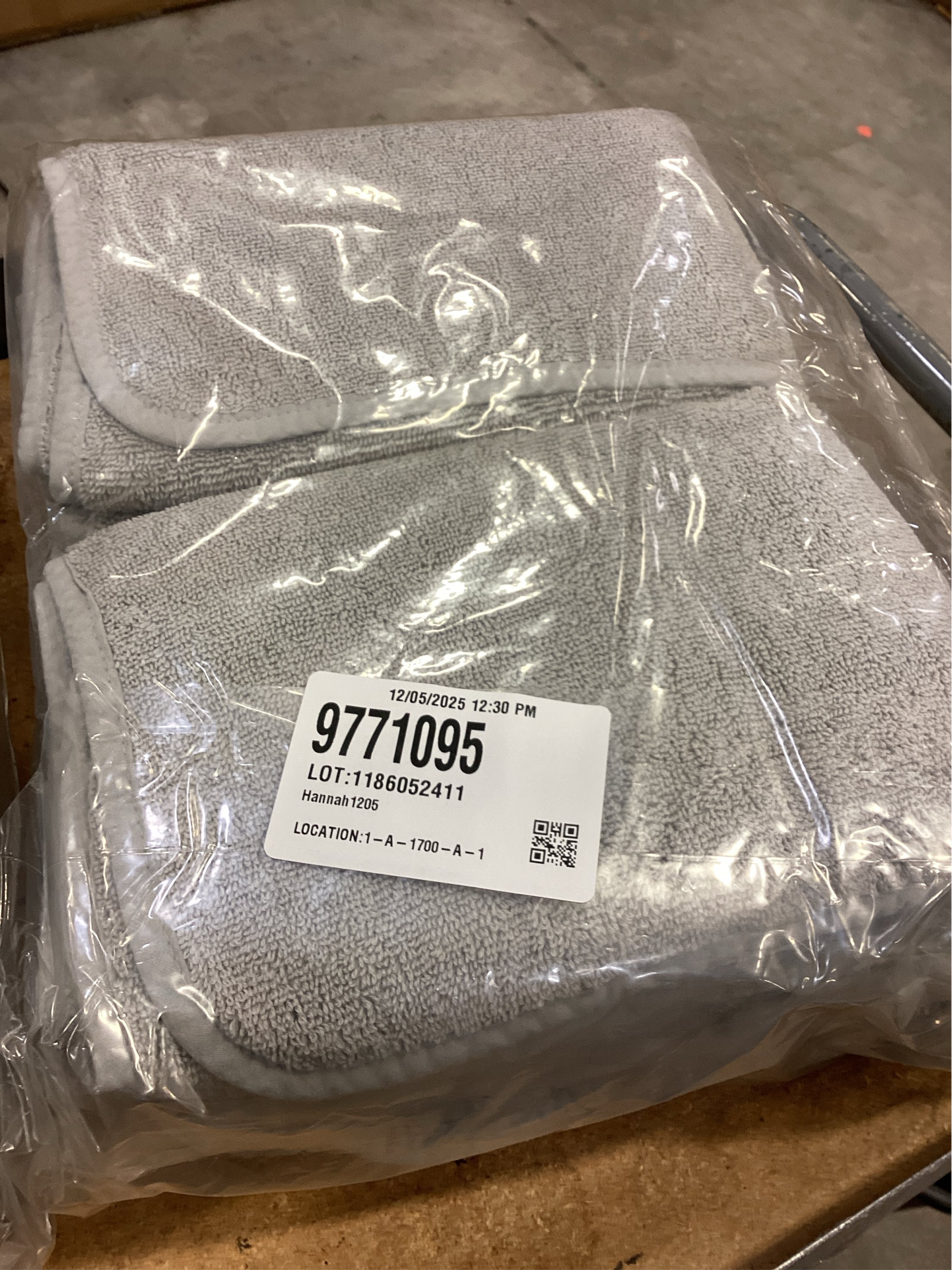 Haven Turkish Cotton Hand Towel in Harbor Mist Grey 6 pack
